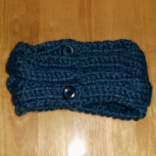 Denim - A Chunky braided headband handmade by Longhaired Jewels