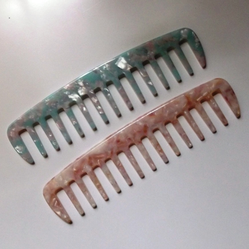 Acetate handbag size hair comb supplied by Longhaired Jewels