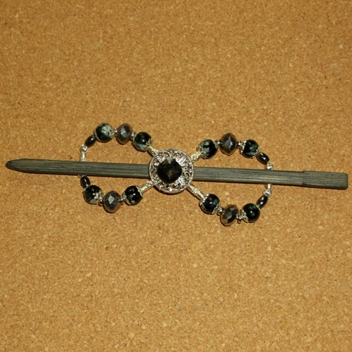 Mono barrette supplied by Longhaired Jewels