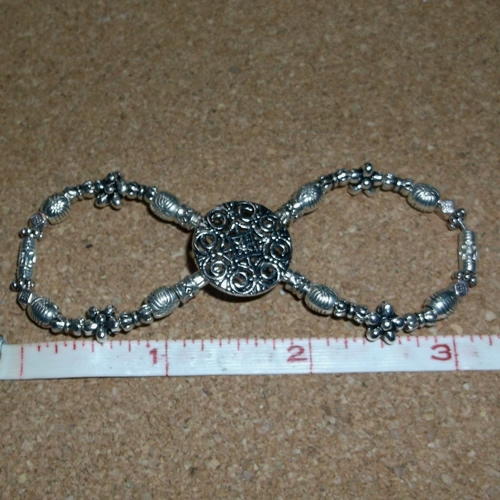 Plain and Simple Infinity Barrette handmade by Longhaired Jewels