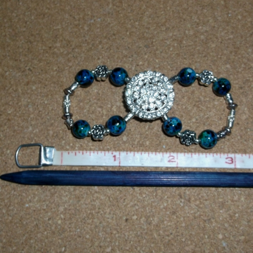 Summer Breeze Infinity Barrette handmade by Longhaired Jewels