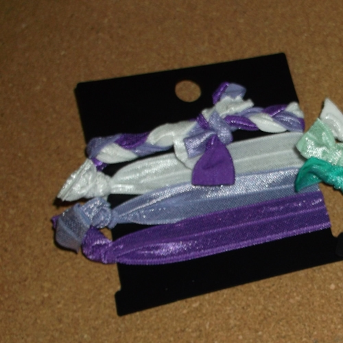 Gentle hair ties supplied  by Longhaired Jewels