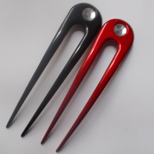 Long aluminium hair forks supplied  by Longhaired Jewels
